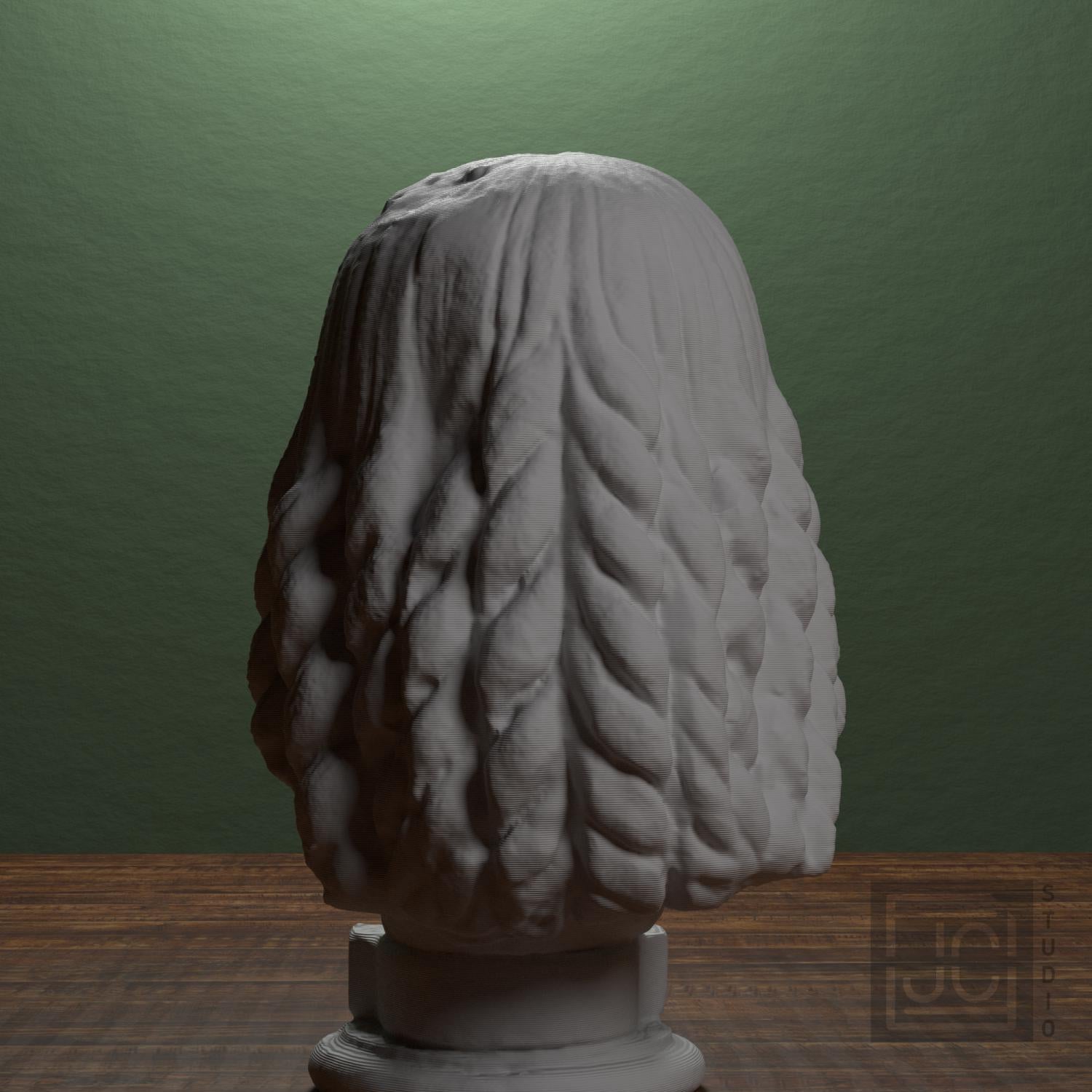 Female head. Fragment of a statue supplemental reference photo 3
