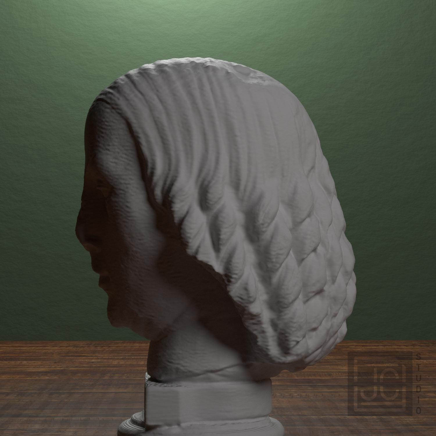 Female head. Fragment of a statue supplemental reference photo 4