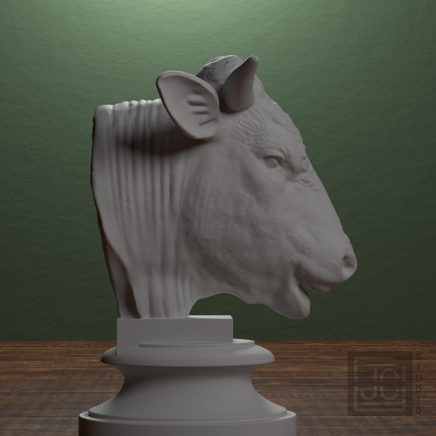 Head of a Bull supplemental reference photo 2