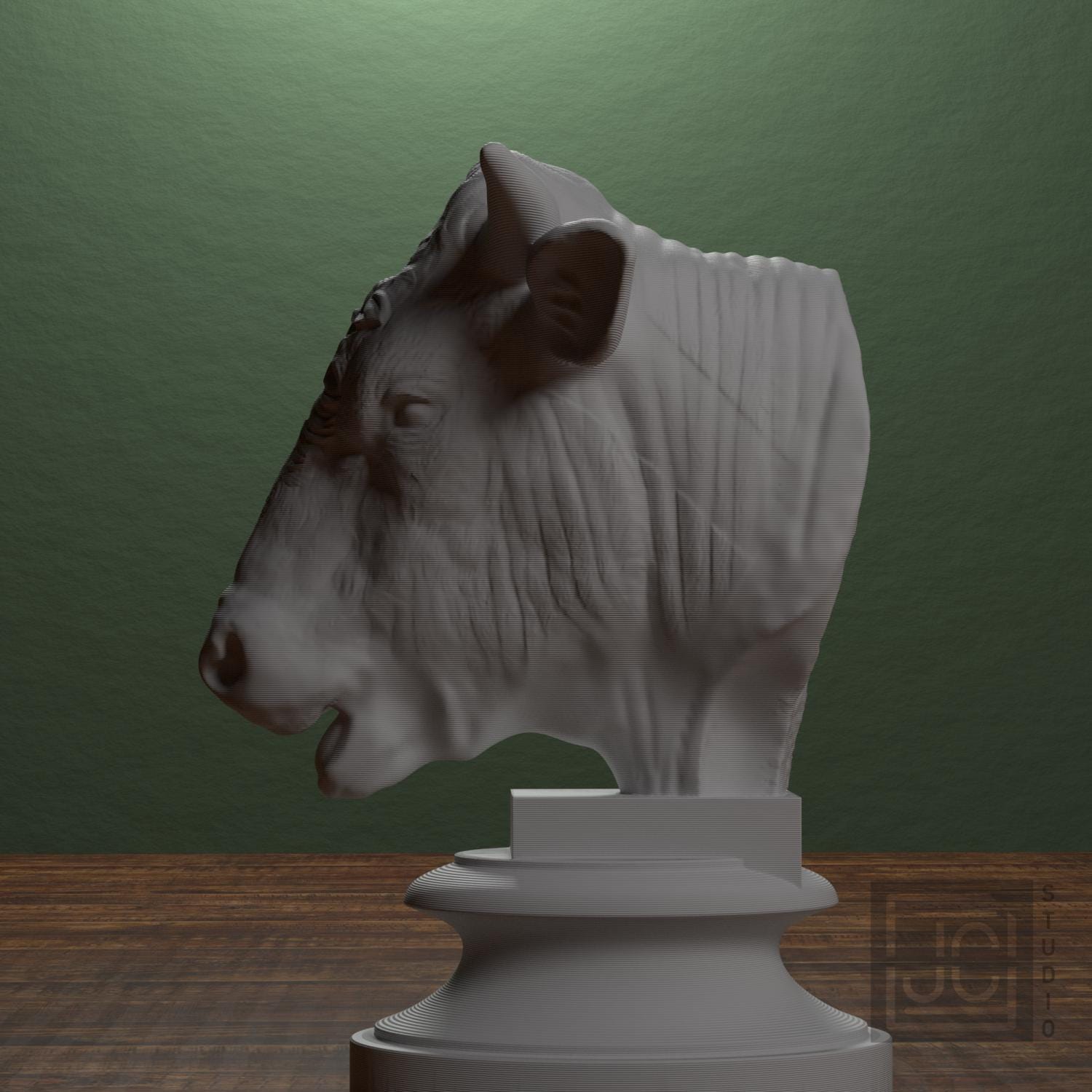 Head of a Bull supplemental reference photo 4