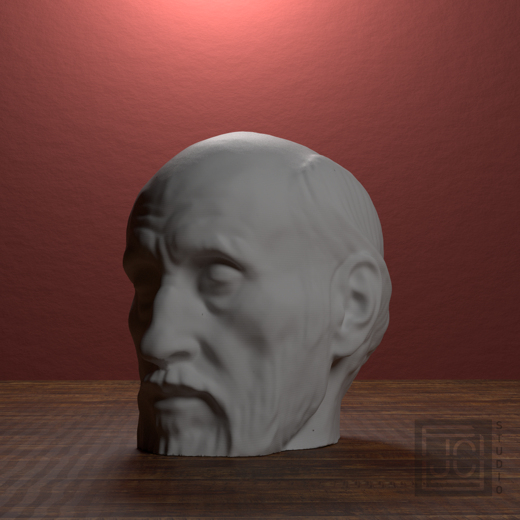 Santiago Ramón y Cajal Portrait Head, view 5