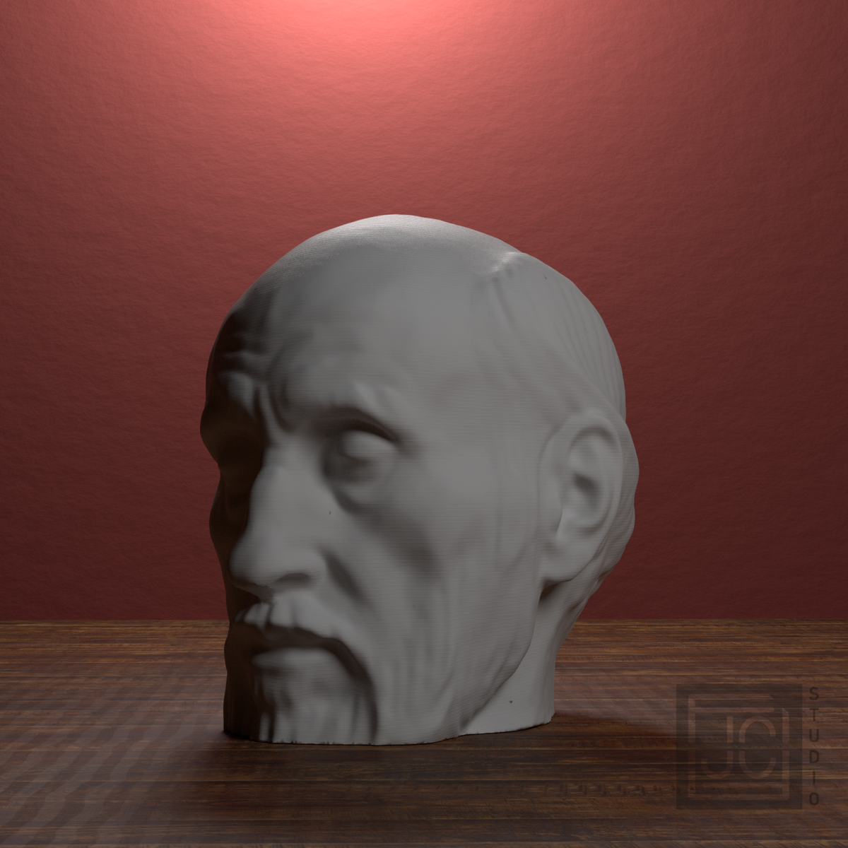 Santiago Ramón y Cajal Portrait Head, view 5